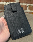 MAISON MARGIELA FOUR STITCH PHONE HOLDER/TRAVEL CASE ‘BLACK’