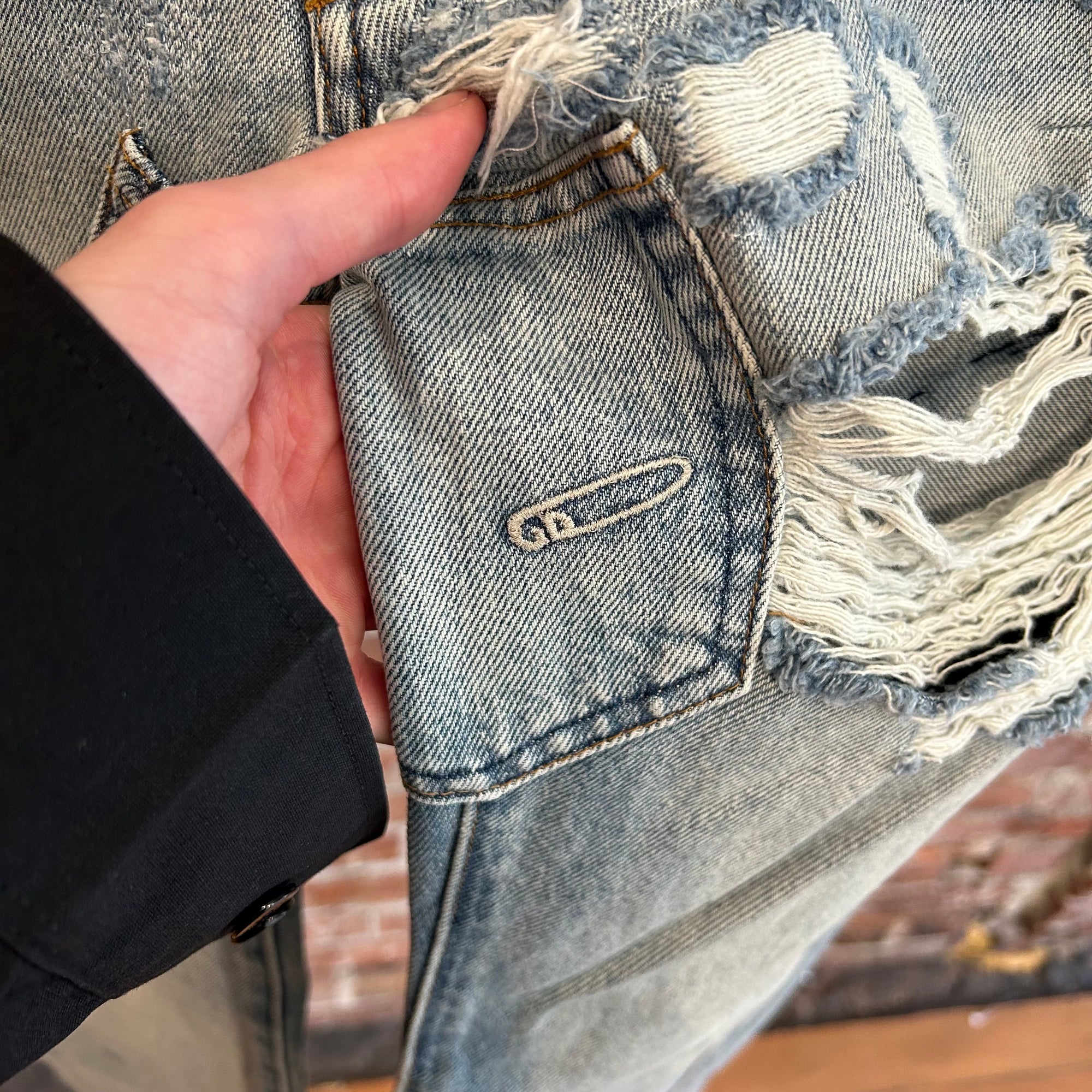GALLERY DEPT. BOWERY 5001 DISTRESSED DENIM ‘VINTAGE BLUE’
