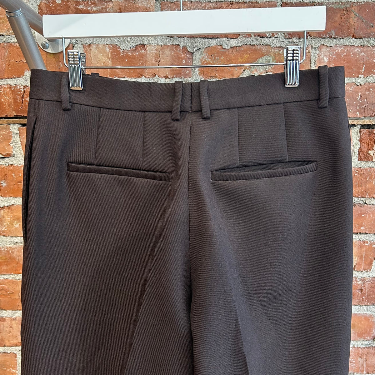 JIL SANDER SHARP WOOL SERGE JACKET &amp; PANTS ‘BROWN’