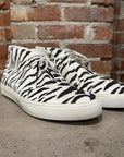 SAINT LAURENT ZEBRA CANVAS SNEAKERS ‘BLACK/WHITE’