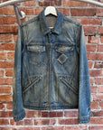 NUMBER (N)INE ZIPPO DISTRESSED DENIM JACKET ‘VINTAGE WASH’
