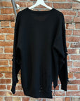 BALENCIAGA WOOL DESTROY KNIT SWEATER ‘BLACK’