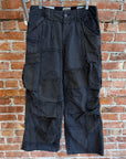 GALLERY DEPT. DISTRESSED PROGRAMMER CARGO PANTS ‘BLACK’