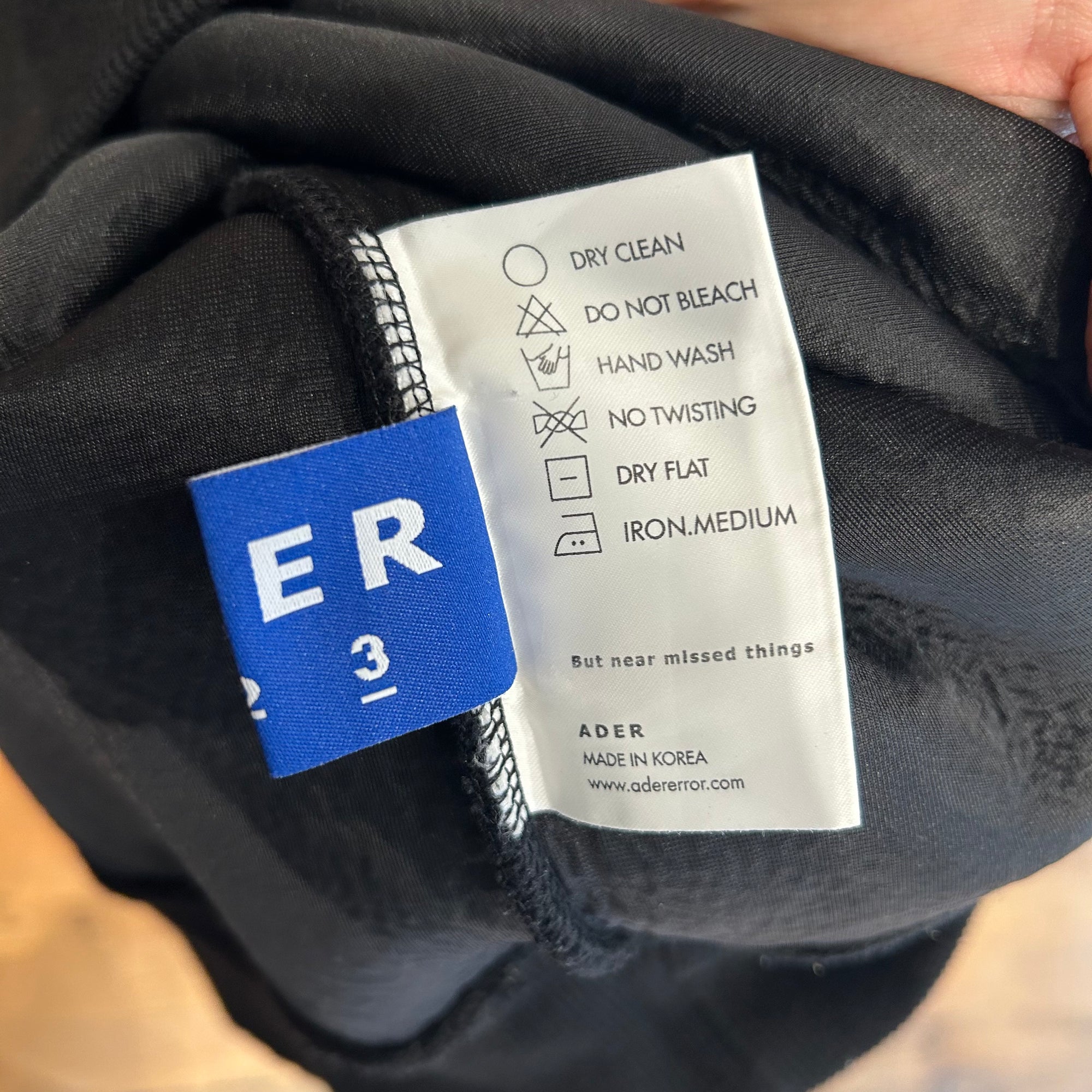 ADER ERROR SCUBA CREWNECK ‘BLACK’