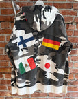 SUPREME FW14 INTERNATIONAL FLAGS HOODIE ‘SNOW CAMO’
