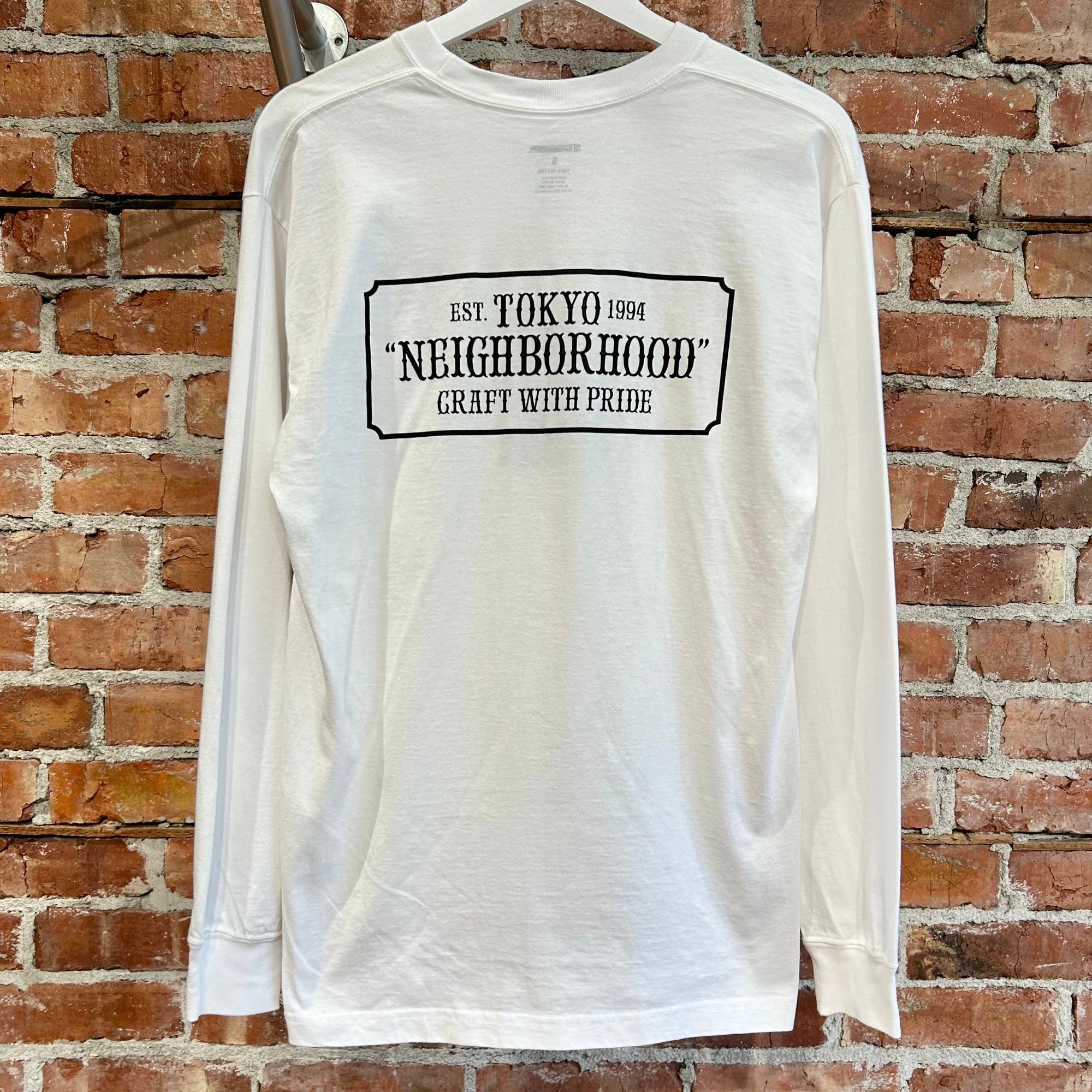 NEIGHBORHOOD TOKYO BOX LOGO 1994 LONG SLEEVE ‘WHITE’
