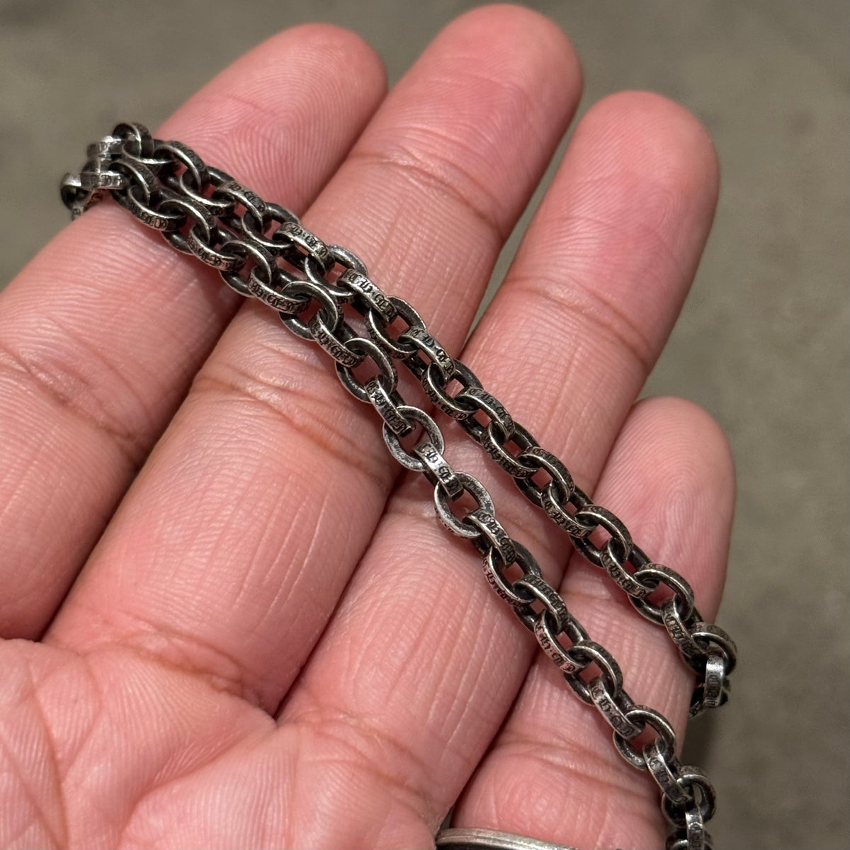 CHROME HEARTS 20” PAPER CHAIN NECKLACE ‘SILVER’