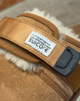 SUICOKE UGG SLIP ON LOAFERS ‘BROWN’