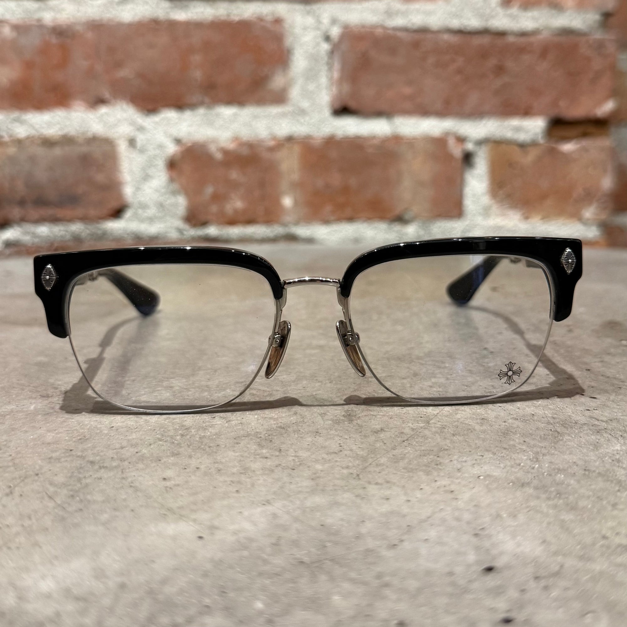 CHROME HEARTS EVAGILIST GLASSES ‘BLACK’