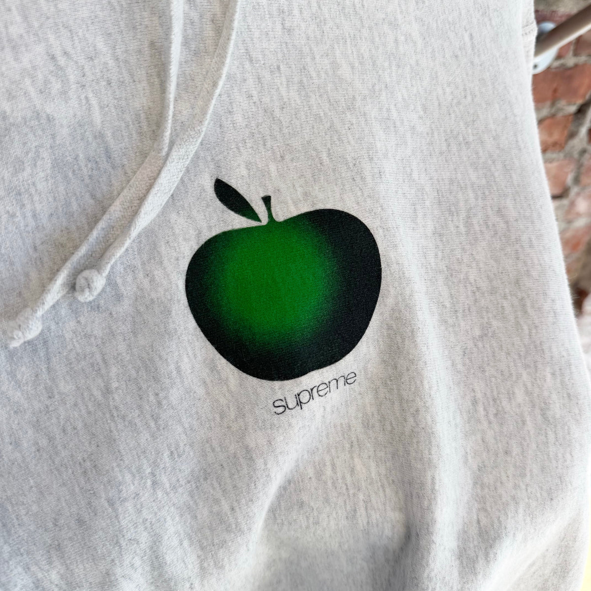 SUPREME SS19 GREEN APPLE HOODIE ‘ASH GRAY’