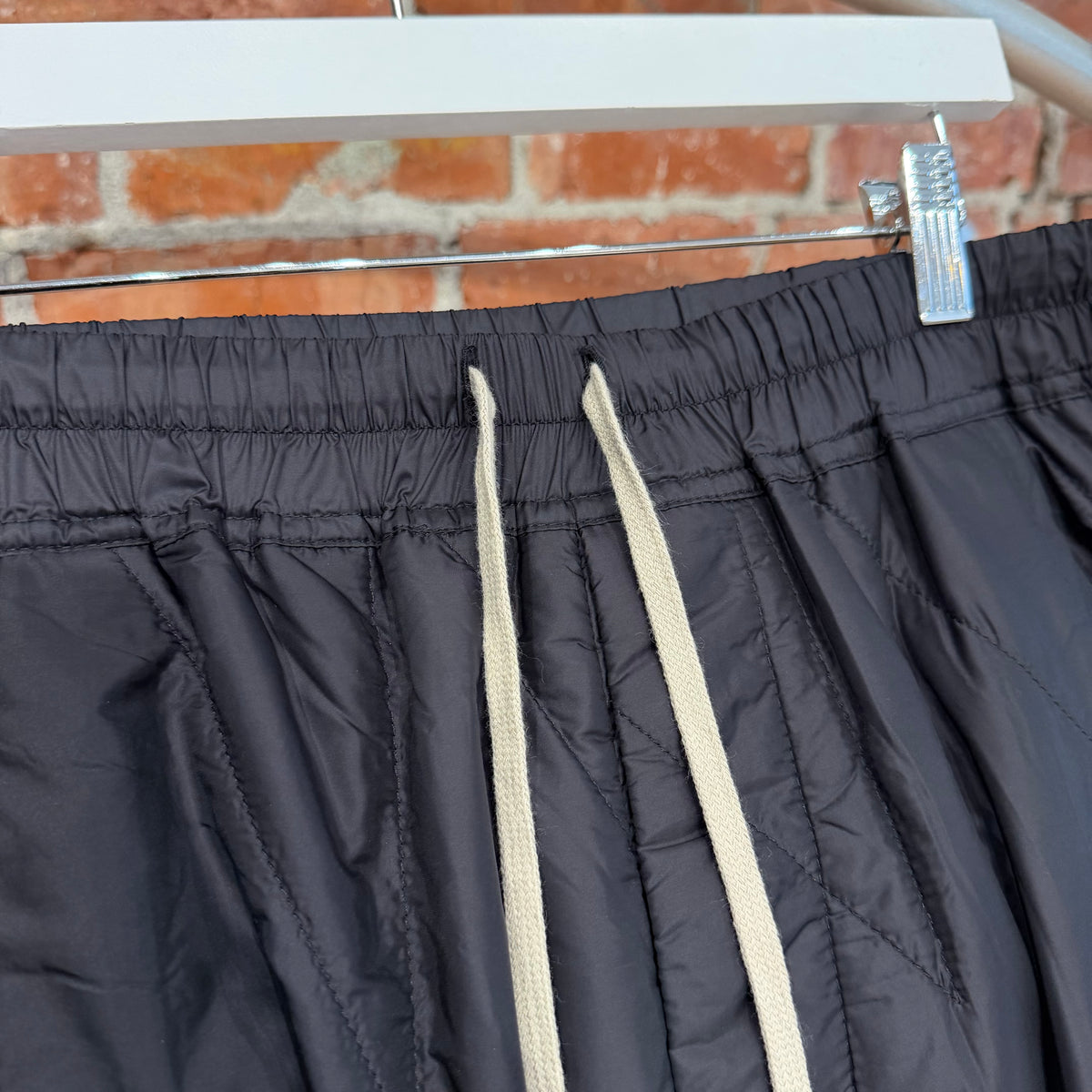 RICK OWENS FW19 LARRY DRKSHDW PADDED PUSHER PANTS ‘BLACK’