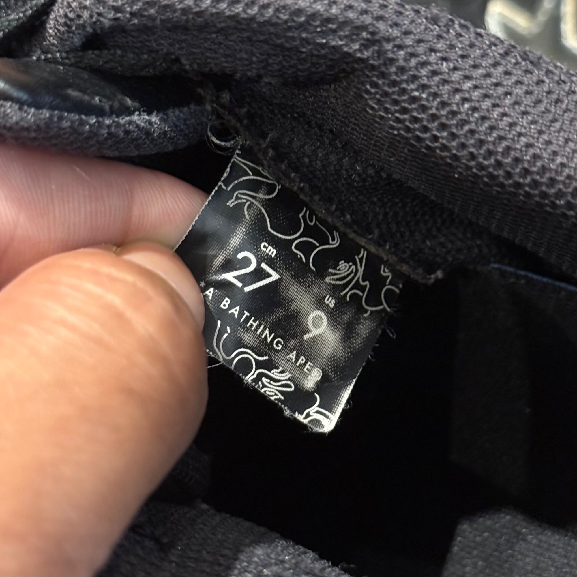 BAPE ROADSTA SNEAKERS ‘BLACK/SILVER’