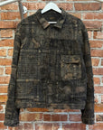 KAPITAL BORO TEA CORE TYPE-1 DENIM JACKET ‘BLACK/BROWN’