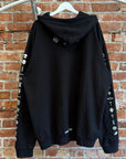 CHROME HEARTS EYE CHART MULTI-LOGO ZIP HOODIE ’BLACK’