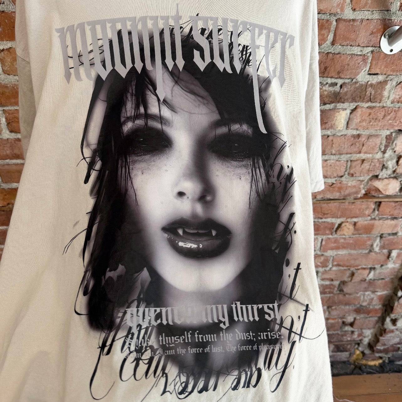 BEAUTY:BEAST FACE TEE ‘WHITE/BLACK’