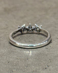 CHROME HEARTS TRIPLE STAR BUBBLEGUM RING ‘SILVER’