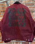 ENFANTS RICHES DEPRIMES FW24 DISTRESSED WORK JACKET ‘BURGUNDY’