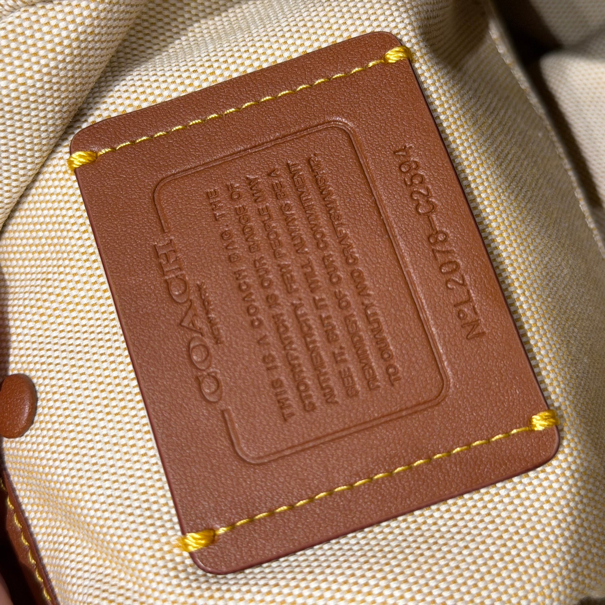 COACH BEA 2-BLOCK SHOULDER TOTE BAG ‘CREAM’