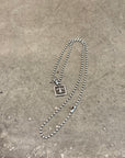 CHROME HEARTS FRAMED FLEUR PENDANT ‘SILVER’
