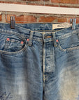 KAPITAL VIP ORDER 5P MONKEY CISCO "3 YEAR FADE" SASHIKO DENIM ‘BLUE’