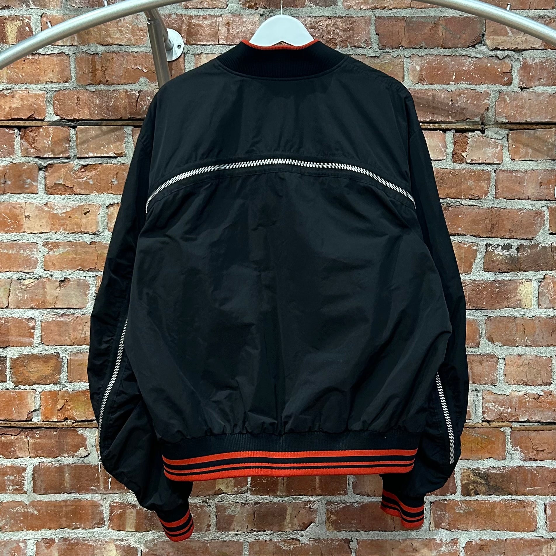 DRIES VAN NOTEN SS23 VELLOW BACK ZIP BOMBER ‘BLACK’