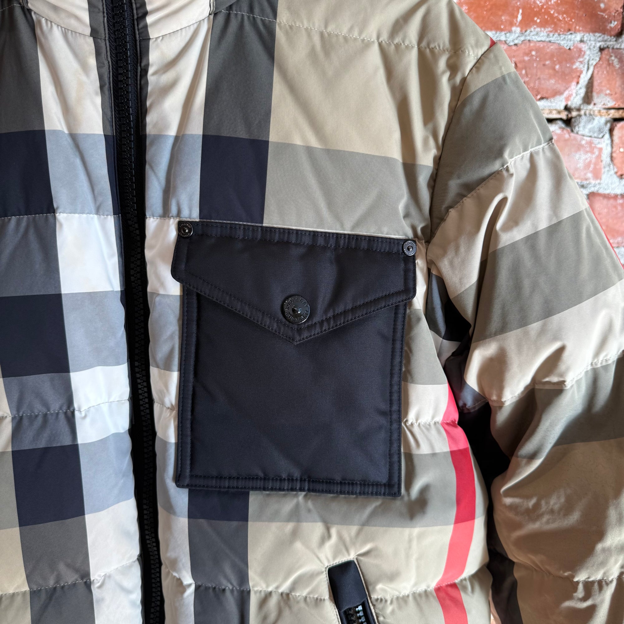 BURBERRY REVERSIBLE CHECK PUFFER JACKET ‘BLACK/PLAID’