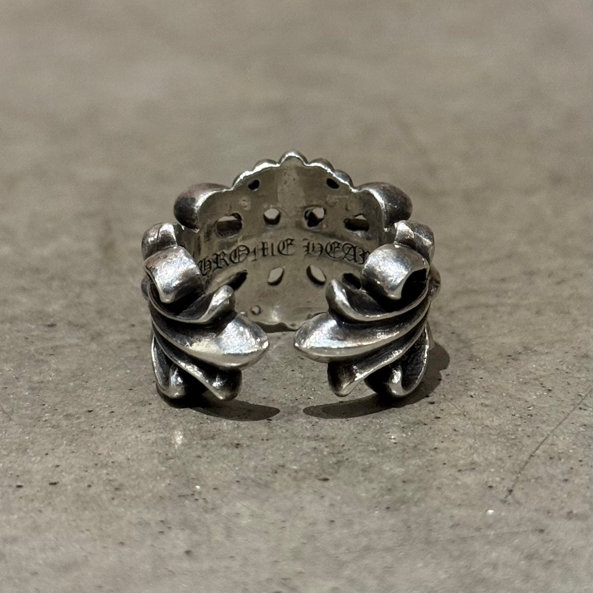 CHROME HEARTS DOUBLE FLORAL RING ‘SILVER’