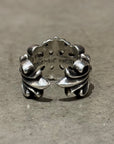 CHROME HEARTS DOUBLE FLORAL RING ‘SILVER’