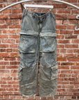 ENTIRE STUDIOS HEAVY DENIM CARGO PANTS ‘BLUE’