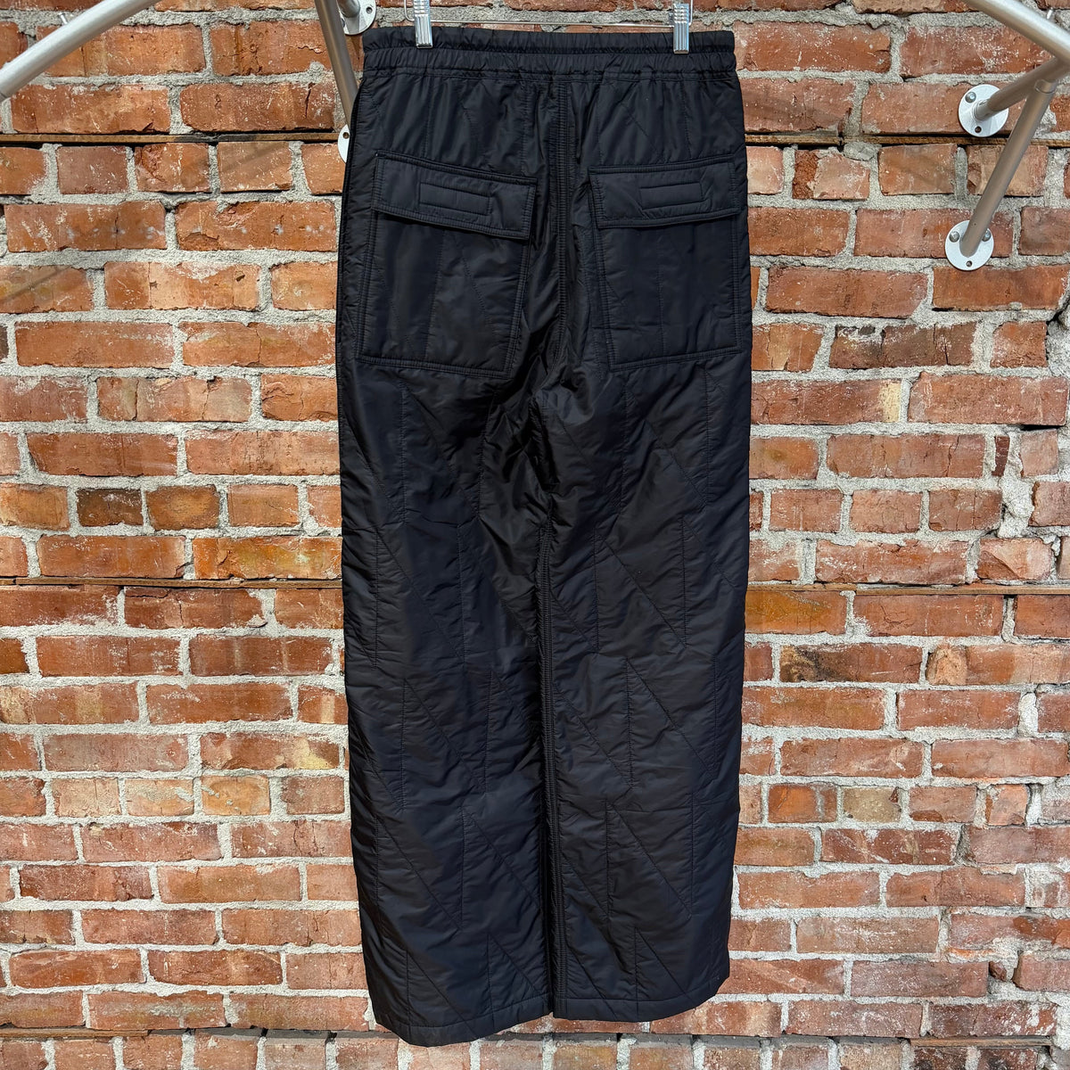RICK OWENS FW19 LARRY DRKSHDW PADDED PUSHER PANTS ‘BLACK’