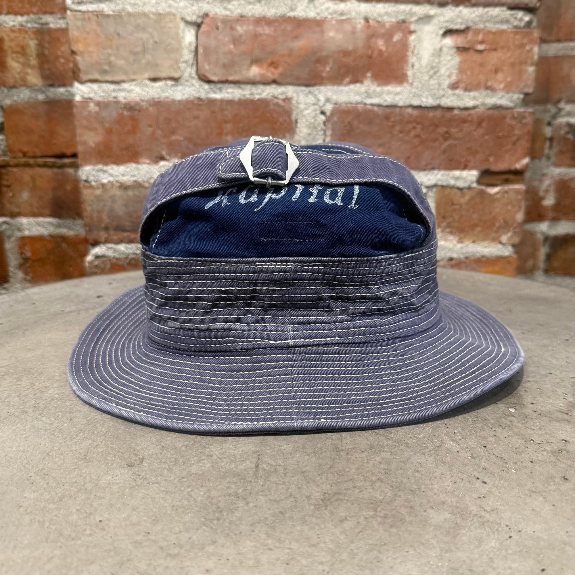 KAPITAL OLD MAN AND THE SEA BUCKET HAT ‘INDIGO’