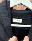 SAINT LAURENT PARIS AW18 1971 LOGO HOODIE ‘BLACK’
