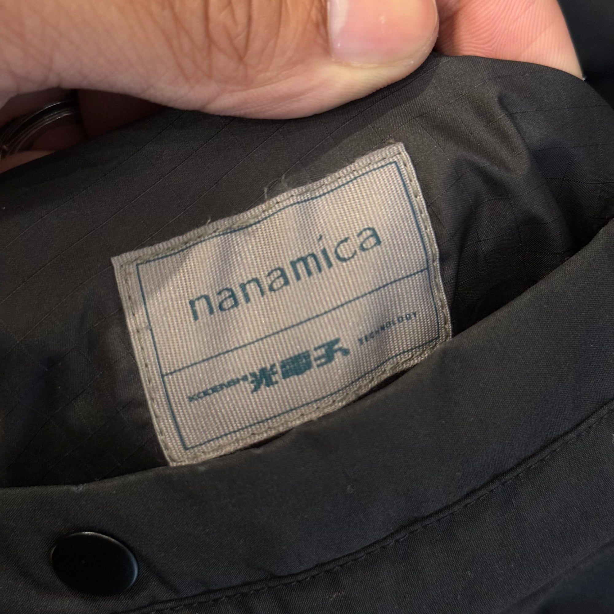 NANAMICA ELONGATED MILITARY LINER REVERSIBLE JACKET ‘BLACK’