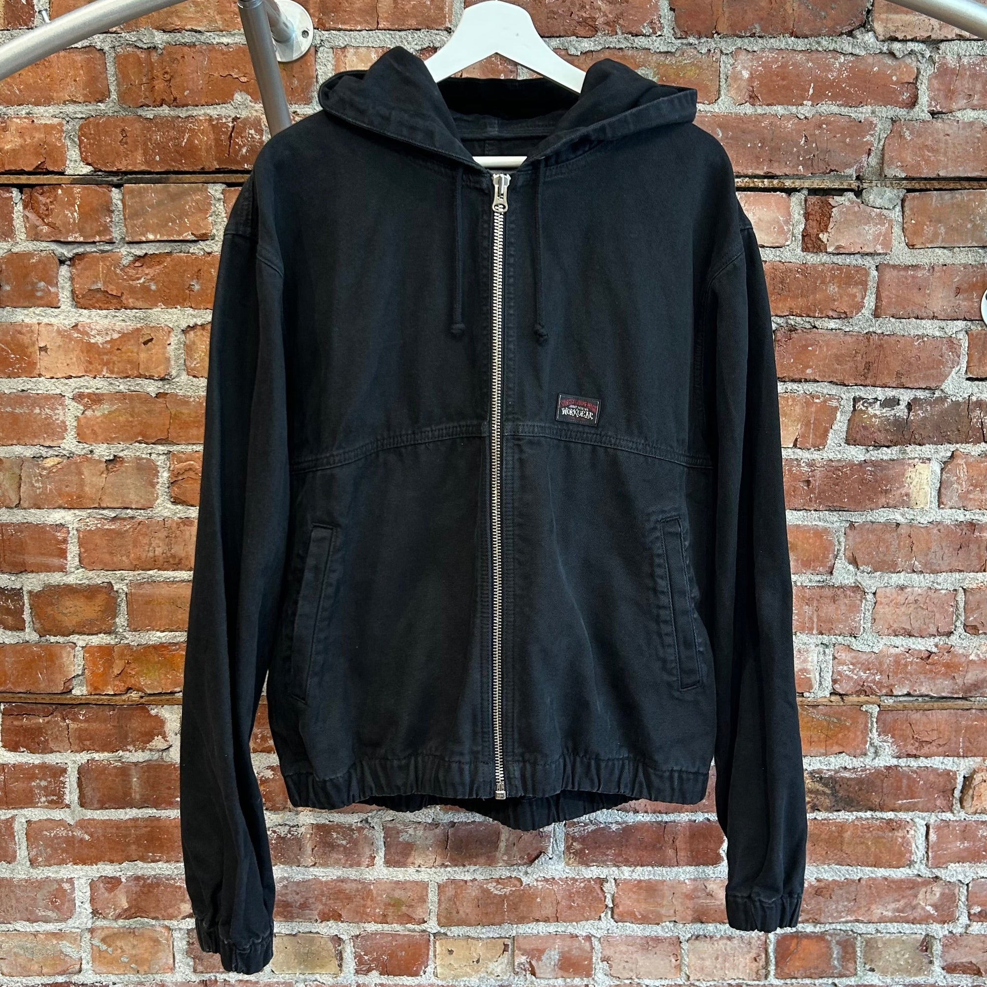 STUSSY WORKGEAR HOODED WORK JACKET ‘BLACK’