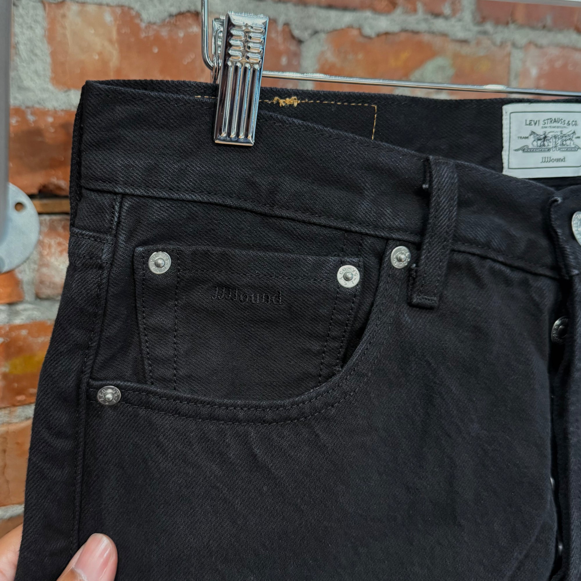 LEVIS X JJJOUND '93 FIT ORIGINAL 501 DENIM ‘BLACK’