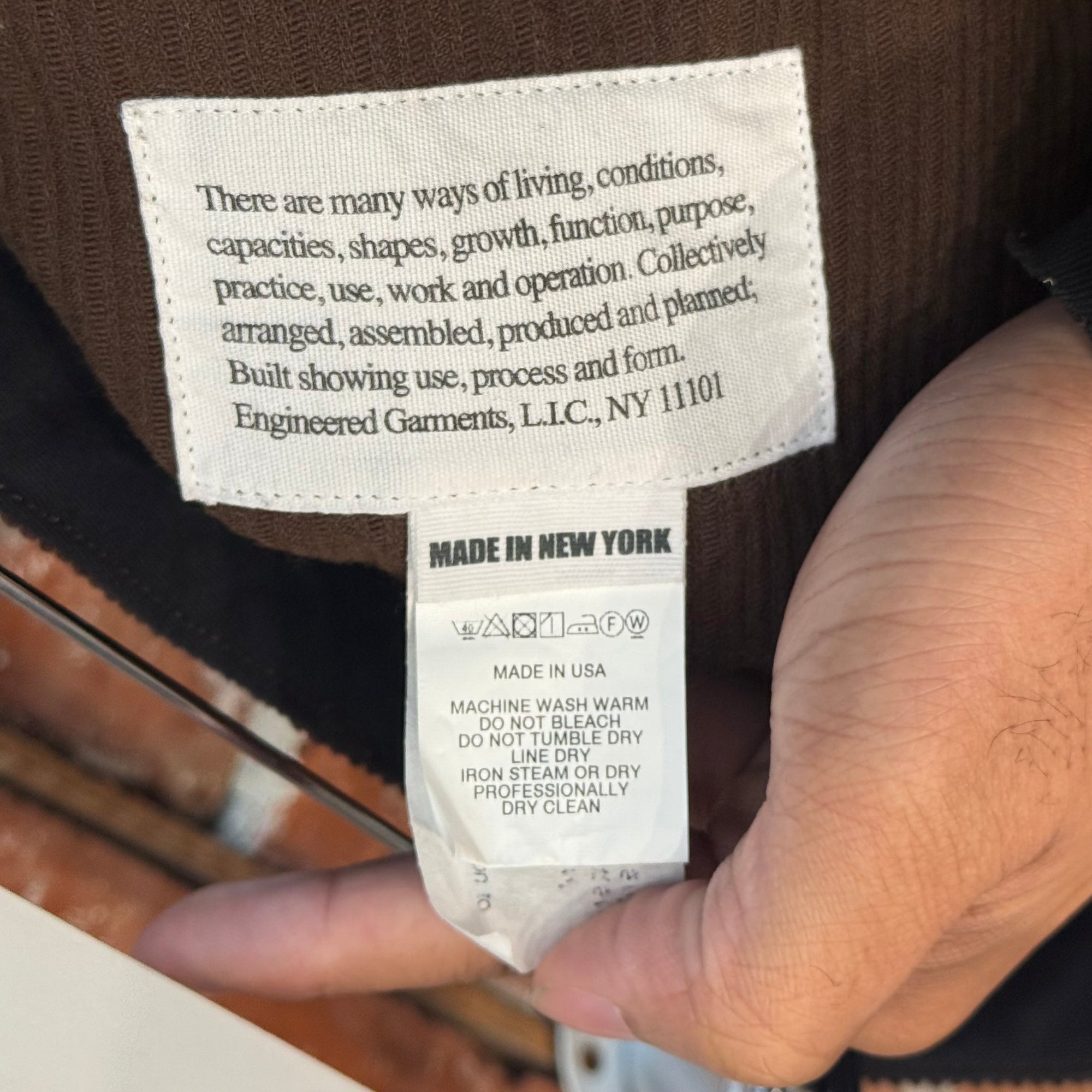 ENGINEERED GARMENTS X TOTEM CORDUROY PANTS ‘BROWN’