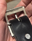 DEAL DESIGN DOUBLE GATE BELT 'BLACK/SILVER'