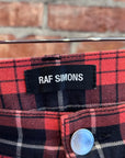 RAF SIMONS SS18 TARTAN PLAID JEANS ‘MULTI’