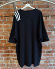 Y-3 OVERSIZED 3-STRIPES TEE ‘BLACK’