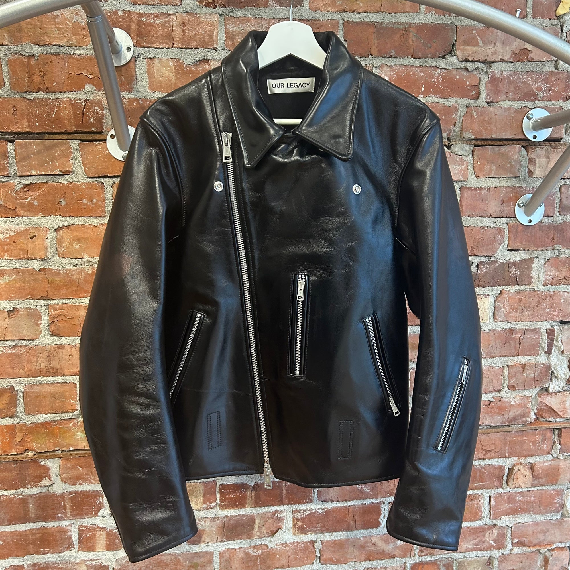 OUR LEGACY HELLRAISER LEATHER BIKER JACKET ‘BLACK’ – Sadō Room