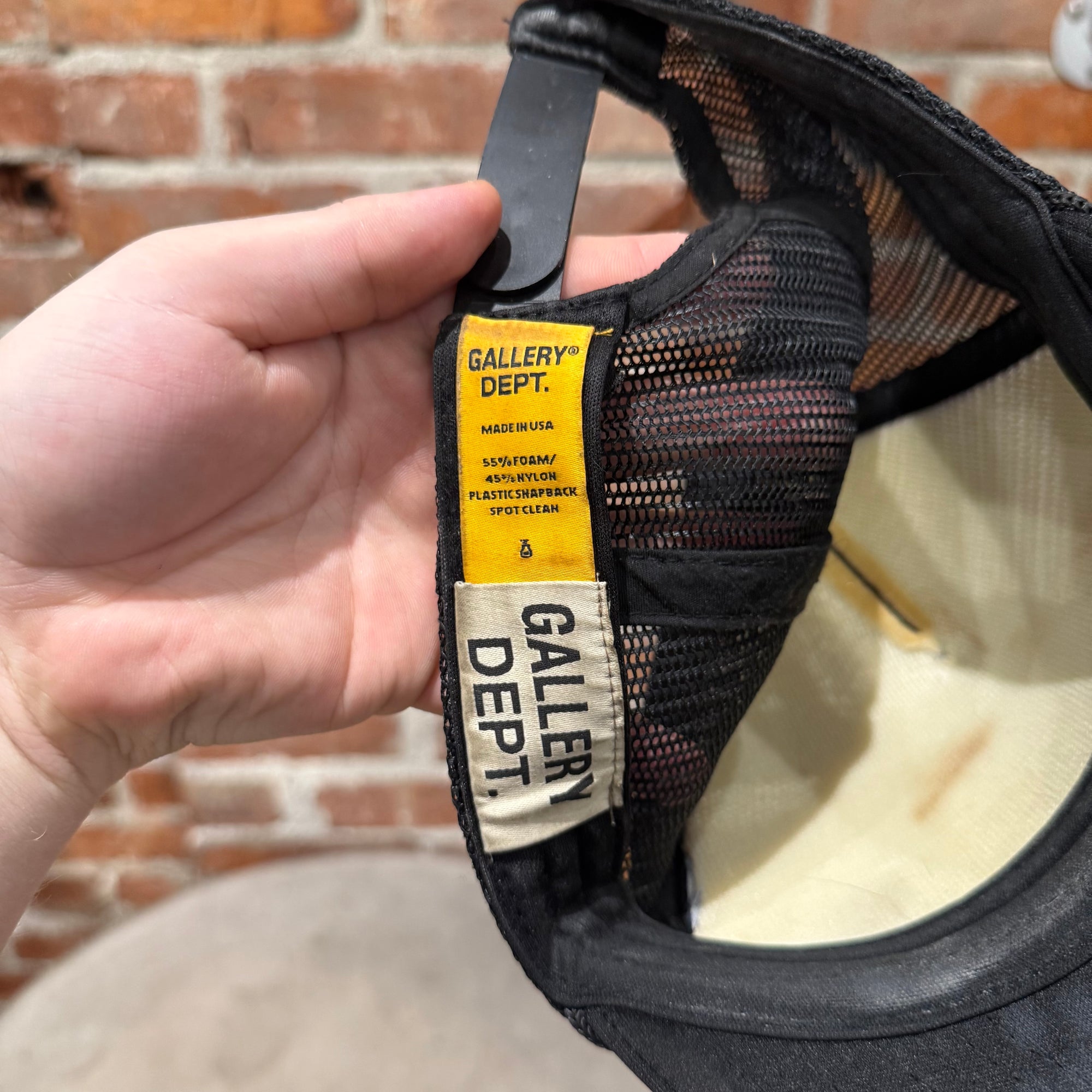 GALLERY DEPT. WORKSHOP PAINTER HAT ‘BLACK/MULTI’