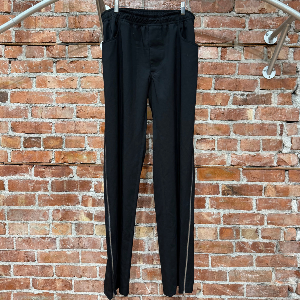 1017 ALYX 9SM ZIPPER TRACK PANTS ‘BLACK’