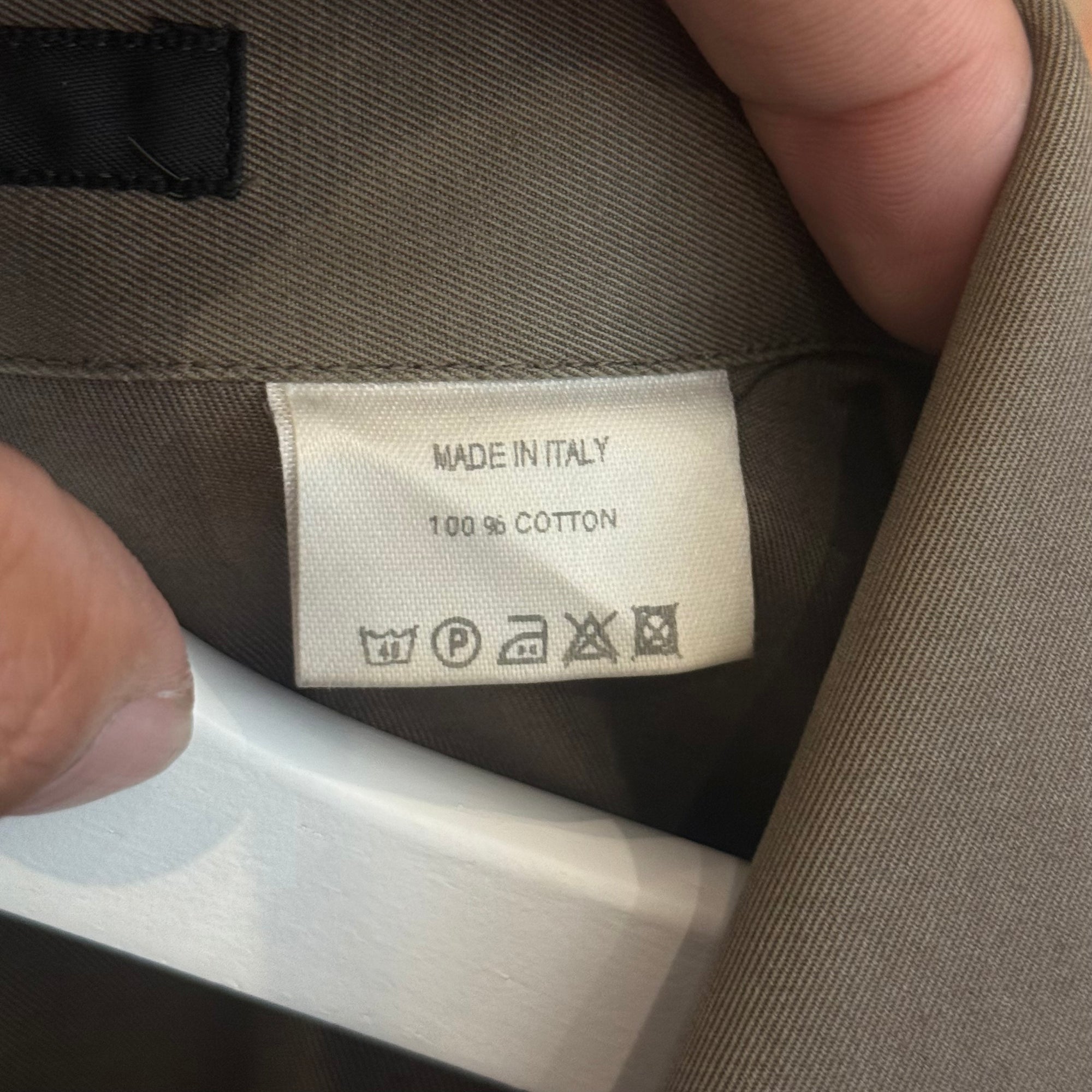 GUCCI TOM FORD SS99 PANELED P-64 MILITARY SHIRT ‘OLIVE’