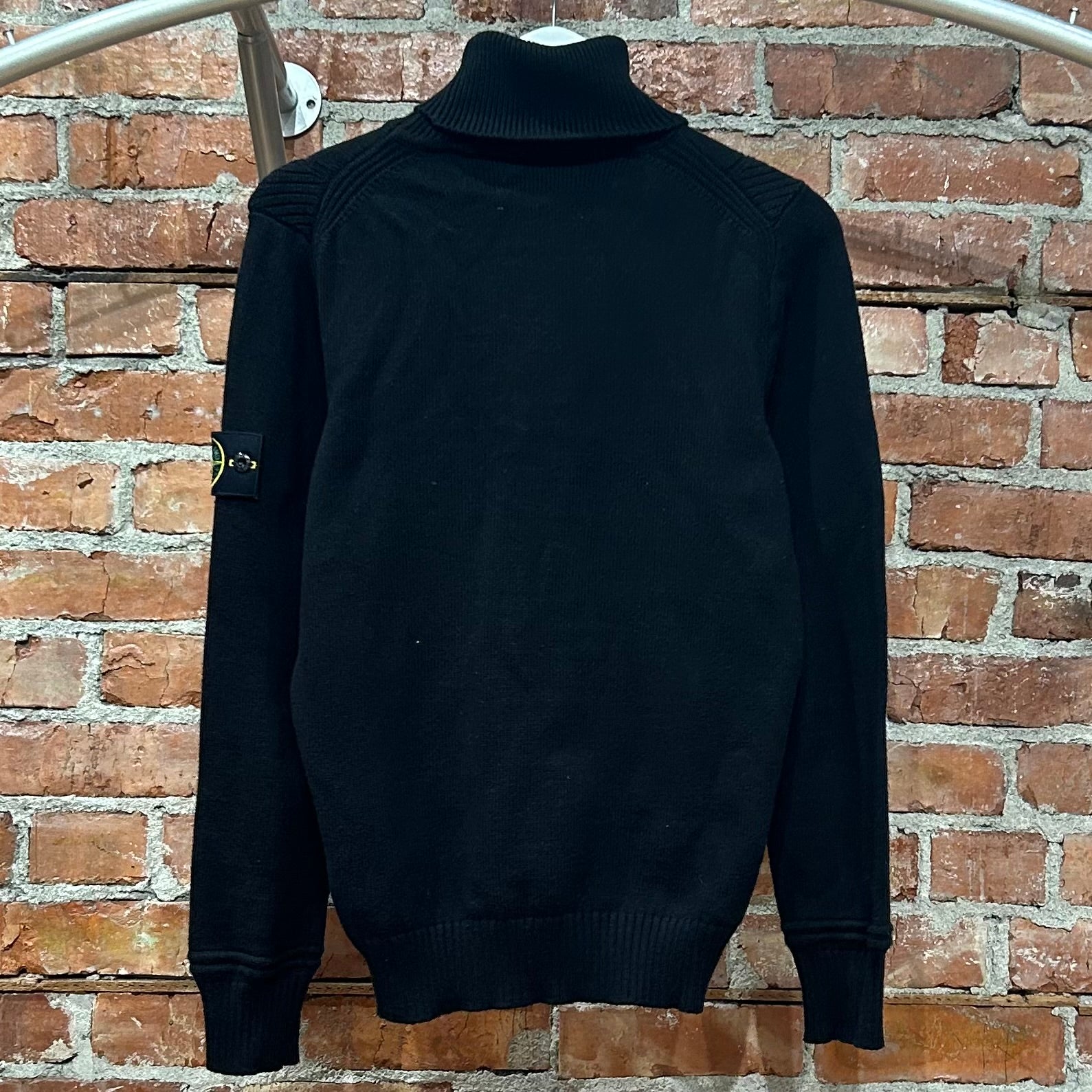 STONE ISLAND WOOL TURTLENECK ‘BLACK’