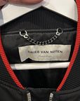 DRIES VAN NOTEN SS23 VELLOW BACK ZIP BOMBER ‘BLACK’