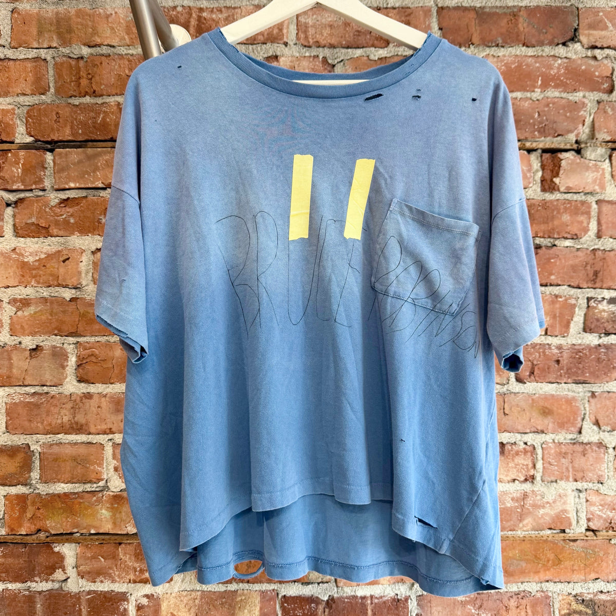 PALY HOLLYWOOD SS26 BRUCE POCKET TEE ‘LIGHT BLUE’
