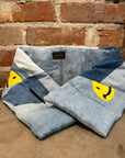 KAPITAL SELVIDGE DENIM SMILEY SCARF ‘INDIGO’