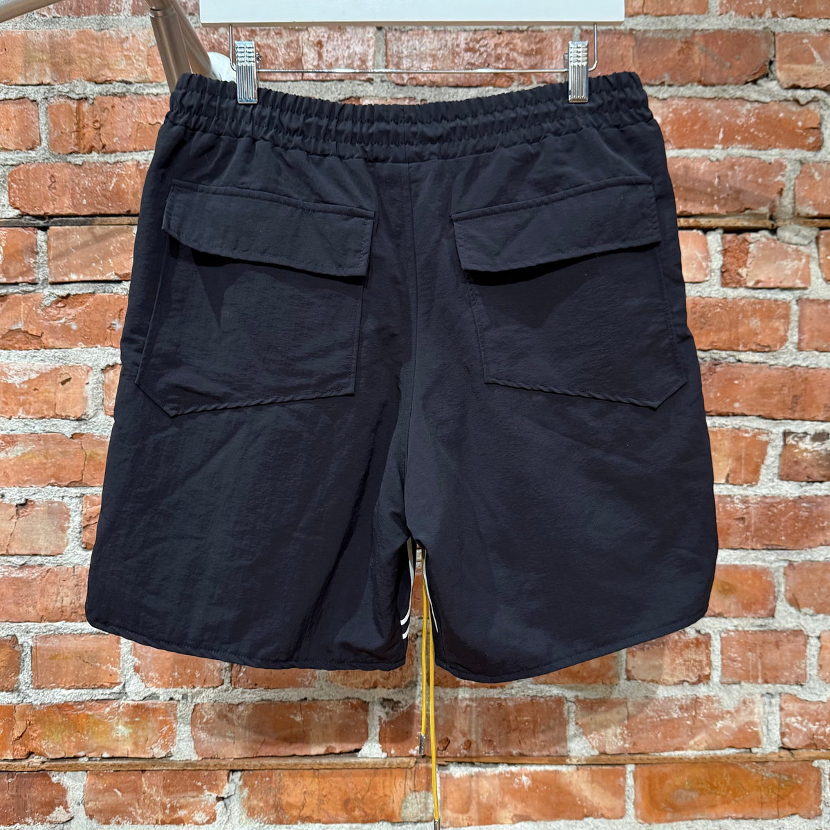 RHUDE RH LOGO SHORTS ‘BLACK’