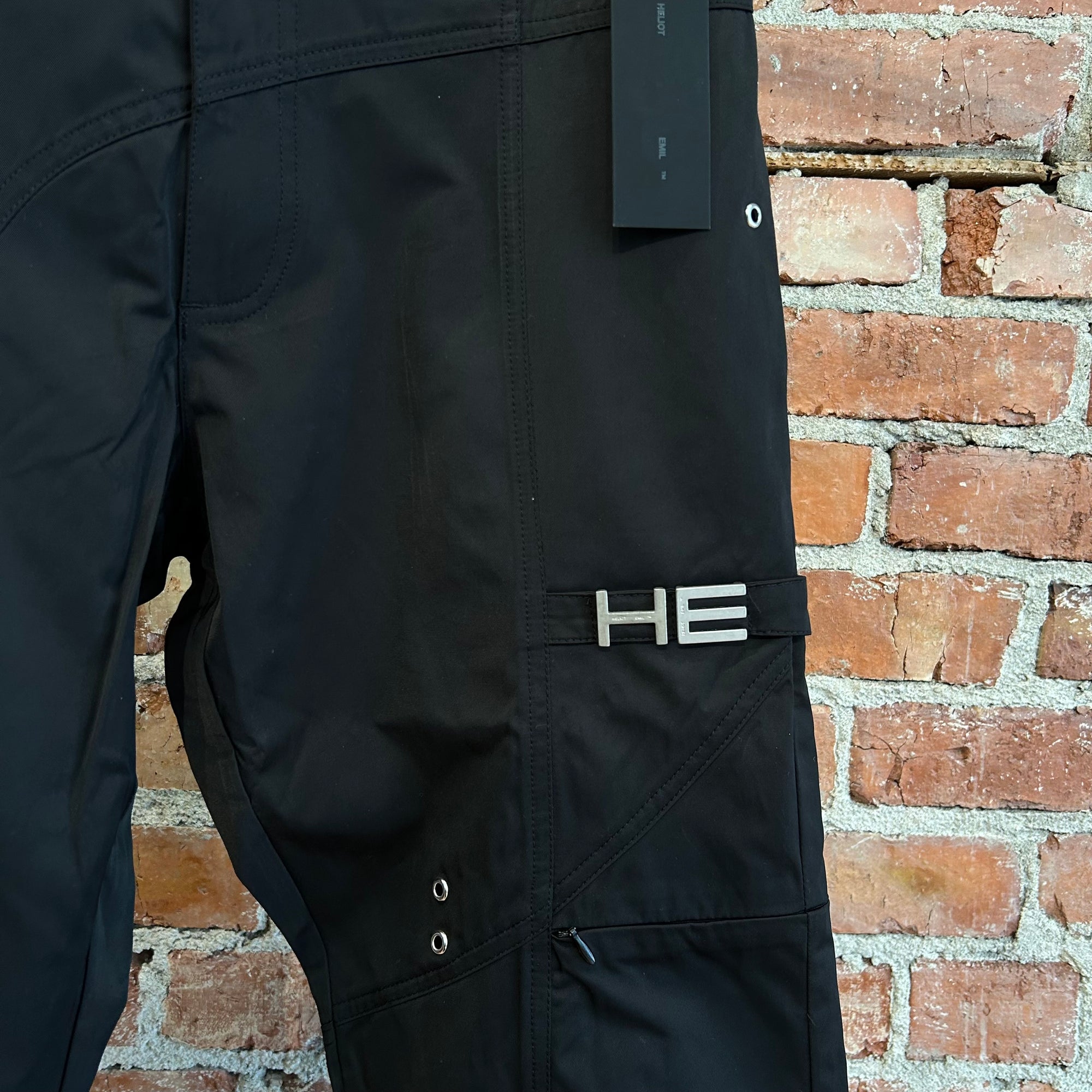 HELIOT EMIL FW19 CARGO TWILL UTILITY PANTS ‘BLACK’