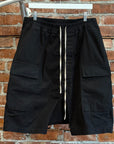 RICK OWENS FW18 SISYPHUS POD CARGO SHORTS ‘BLACK’